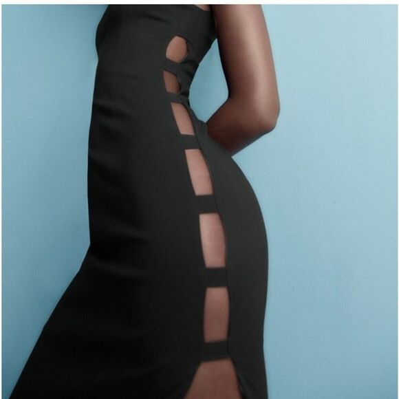 Zara side cut‎ out midi dress - Picture 1 of 6